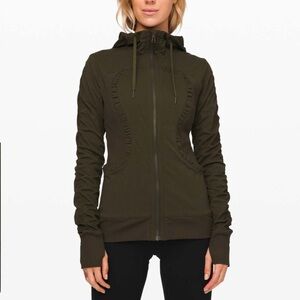 Lululemon dance studio jacket olive green